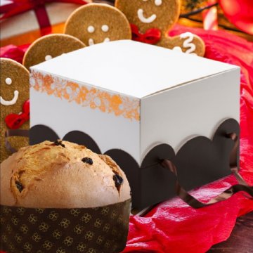 SCATOLA PORTA PANETTONE GR 1000 BASSO "VISCHIO BRILLANTE"